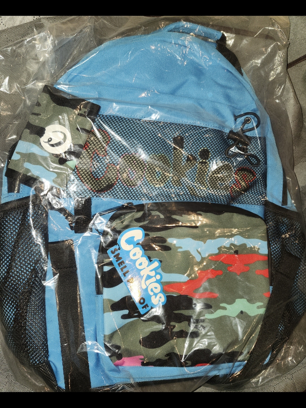 NEW Cookies Escobar Blue Camo Smell Proof Backpack